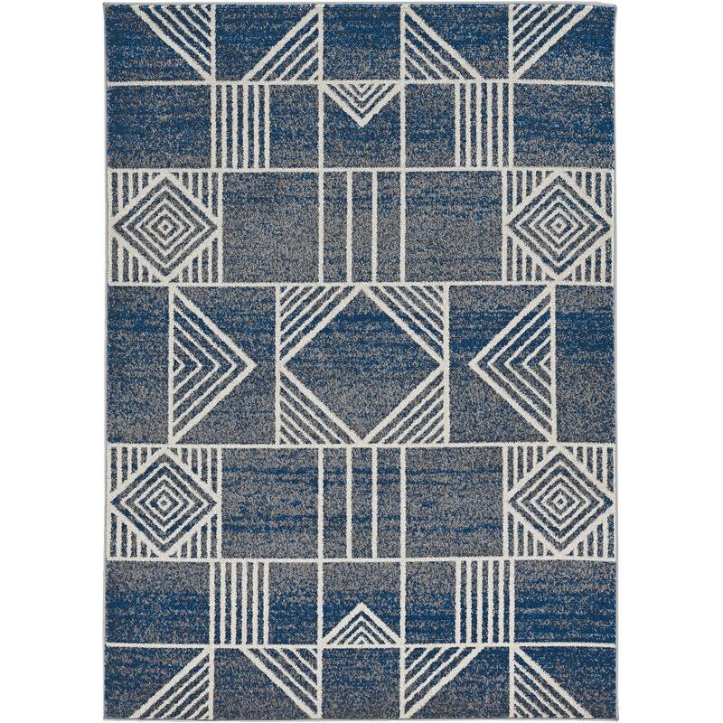 Domani Luxe Geometric Outdoor Area Rug - 7'7" x 10'10"
