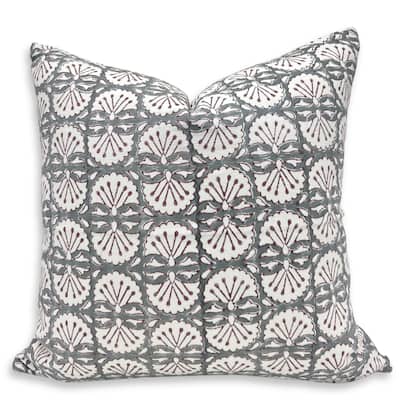 Fabdivine Cotton Farmhouse Block print pillow Cover