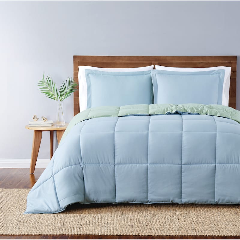 Truly Soft Everyday Reversible Down Alternative 3-Piece Comforter Set