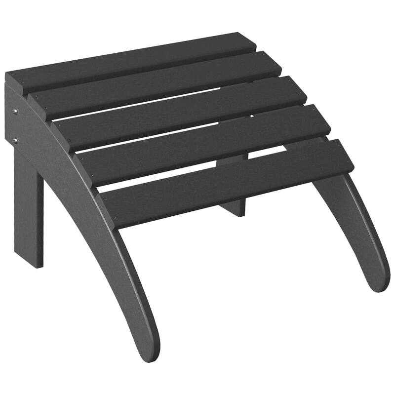Polytrends Laguna Hdpe All Weather Outdoor Patio Foldable Ottoman