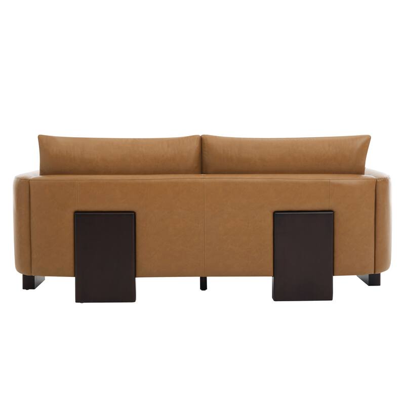 Christopher Knight Home - American Modern 3-Seater Upholstered Sofa and 2 Accent Chairs Set with Rubberwood Legs