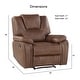 preview thumbnail 9 of 10, Steve Silver Kameryn Faux Leather Manual Recliner