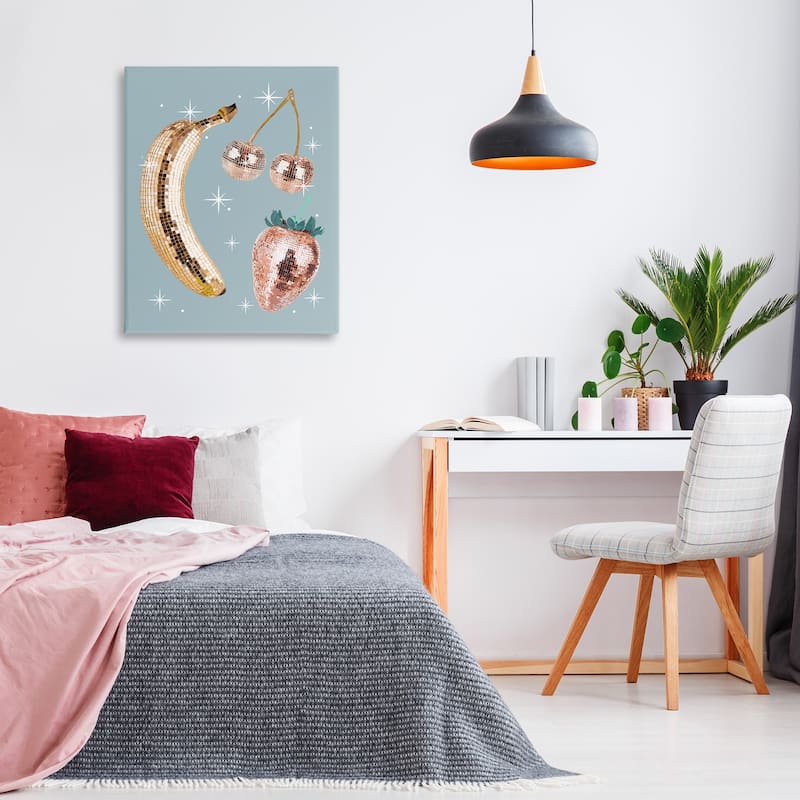 Stupell Luminous Glam Fruits Canvas Wall Art Design By Lil' Rue