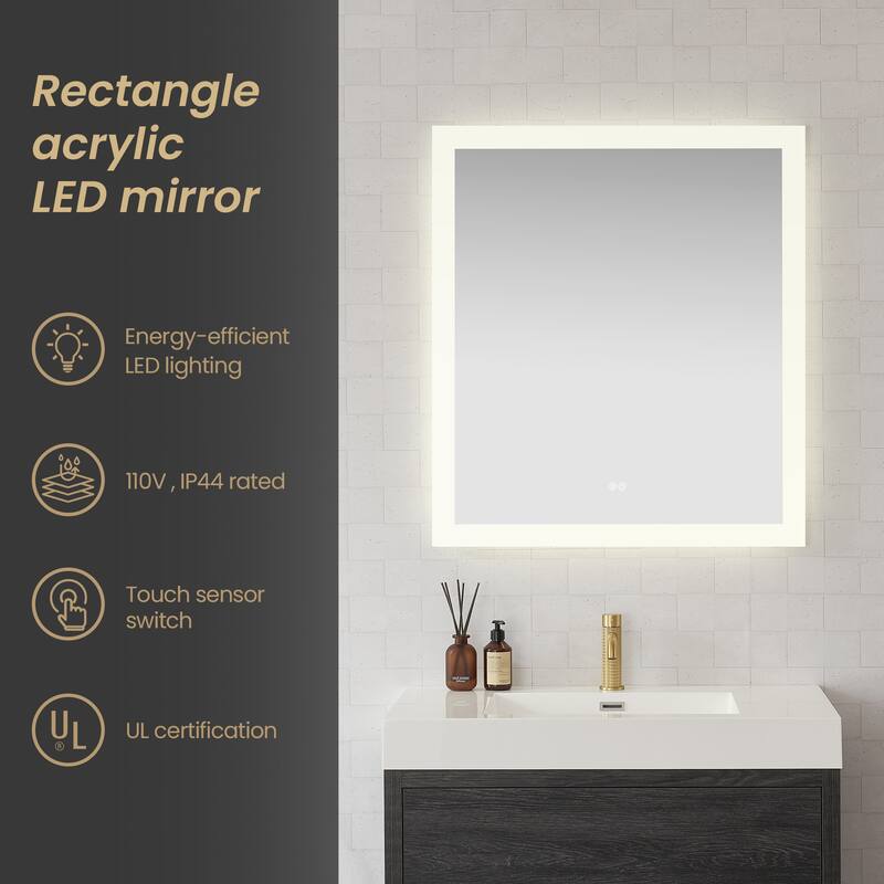 Beijing Rectangular Frameless LED Wall Bath Vanity Mirror