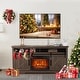 preview thumbnail 1 of 11, 68" Farmhouse Dark Brown Electric Fireplace TV Stands Console for 78-inch TV with Remote
