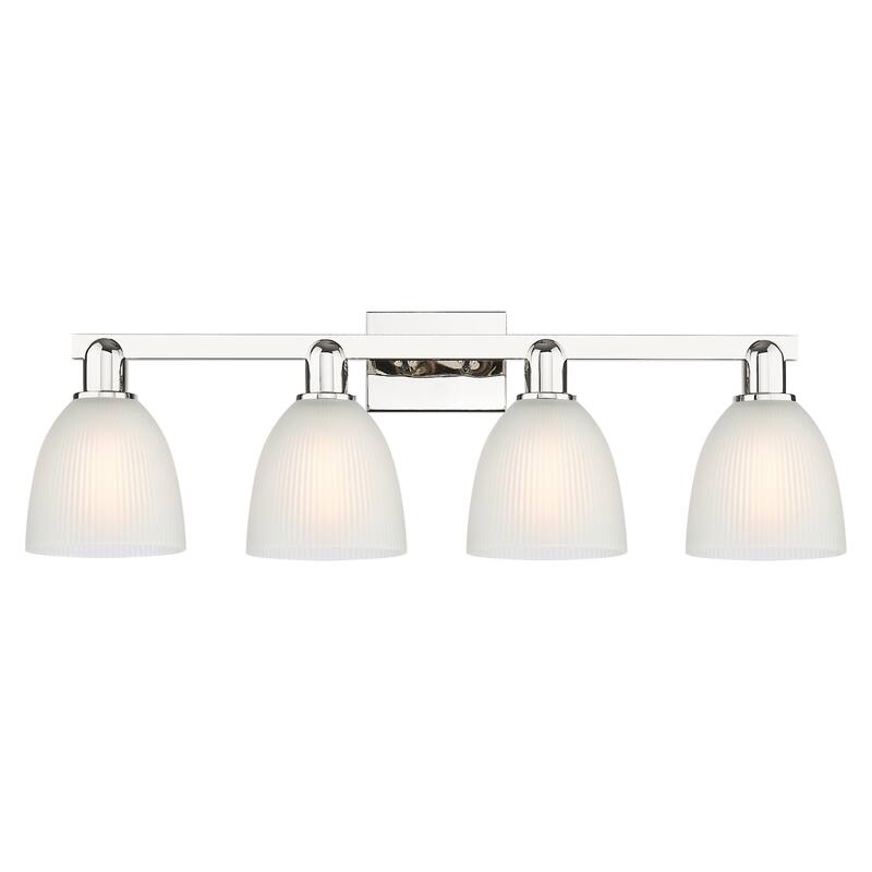 Innovations Lighting 716-4W-11-33 Castile Vanity Castile 4 Light 33" - Polished Nickel / White