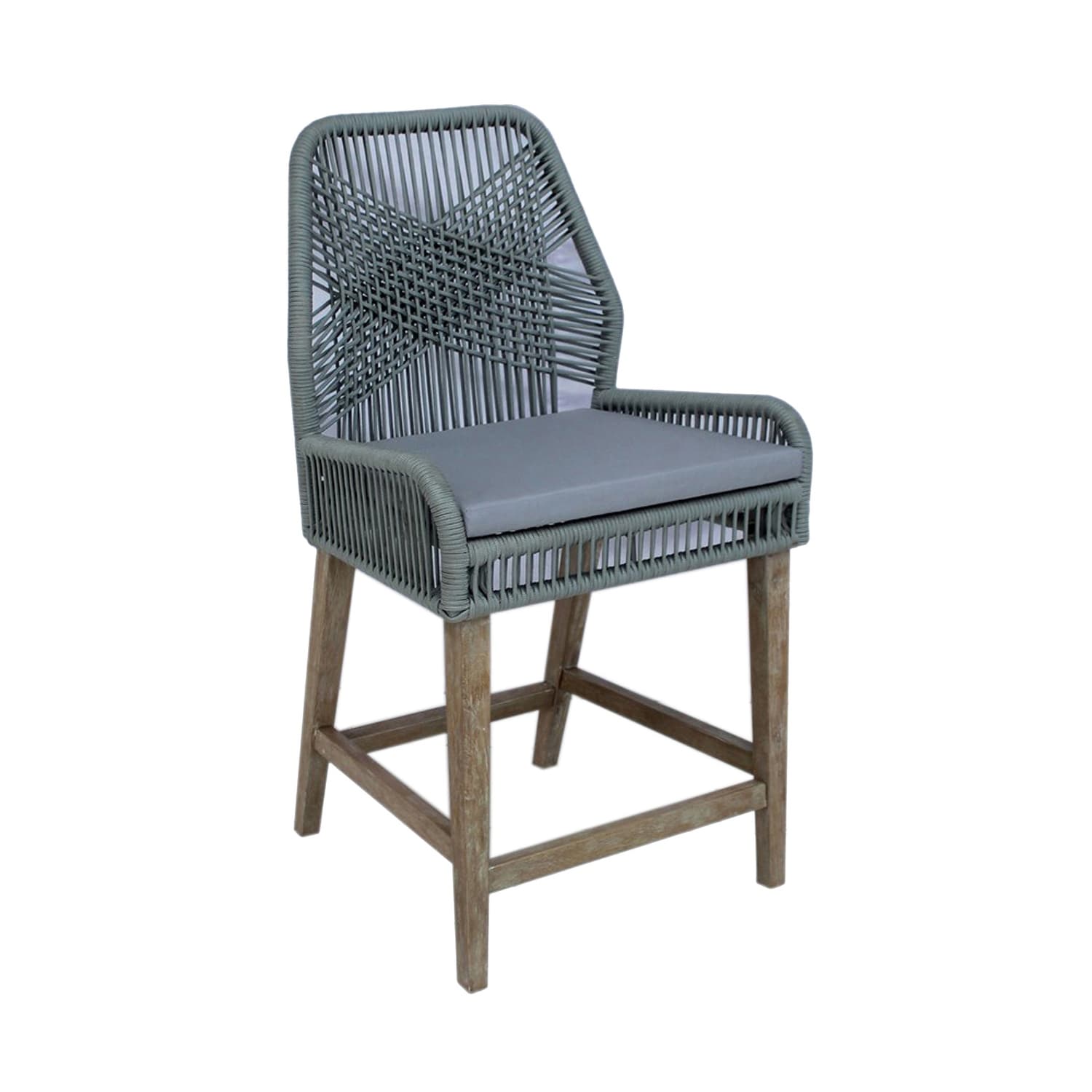 Grey woven 2025 counter stools