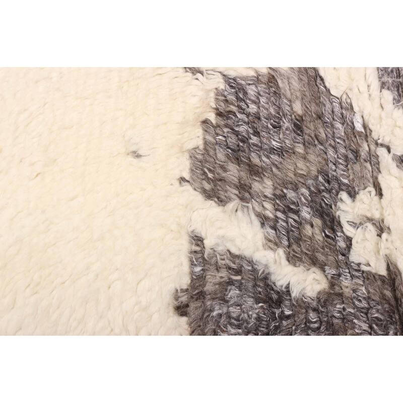 ECARPETGALLERY Hand-knotted Tangier Cream Wool Rug - 8'0 x 9'8