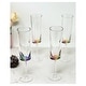 preview thumbnail 9 of 7, LeadingWare Oval Halo Acrylic Champagne Flutes Set of 4, (4oz) - 1.96" W x 1.96" L x 8.46" H