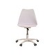 preview thumbnail 5 of 9, Office Chair with Pu Leather Soft Cushion, Ergonomic Small Computer Desk Chair with Wheels, Armless Swivel Task Chair - N/A