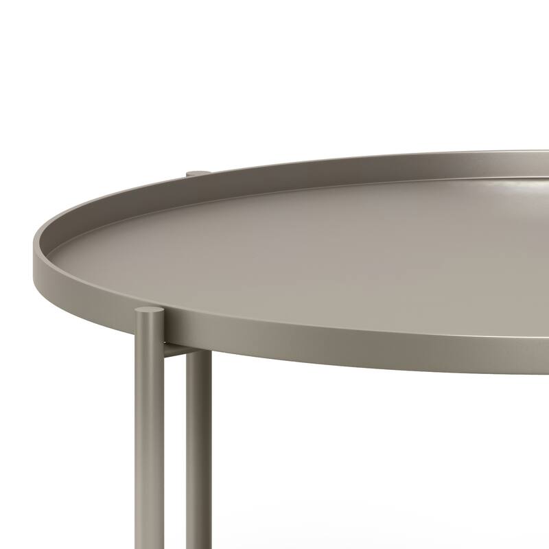 WYNDENHALL Lipton Industrial 32 inch Wide Metal Coffee Table - 31.5 "w x 31.5" d x 18.5" h