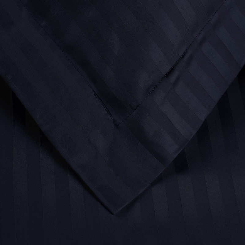 Superior Egyptian Cotton 300 Thread Count Stripe Duvet Cover Set with Pillow Shams