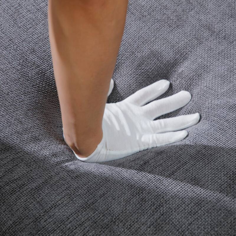 2-Seater Sofa Couch with Crystal Button Accents, Sofa Couch Loveseat with Wooden Non-Slip Legs and Rolled Armrests