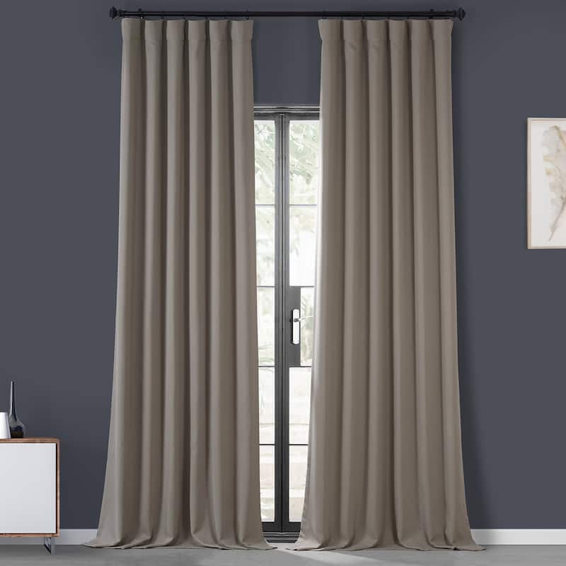 Exclusive Fabrics Performance Woven Blackout Curtain Pair (2 Panels)
