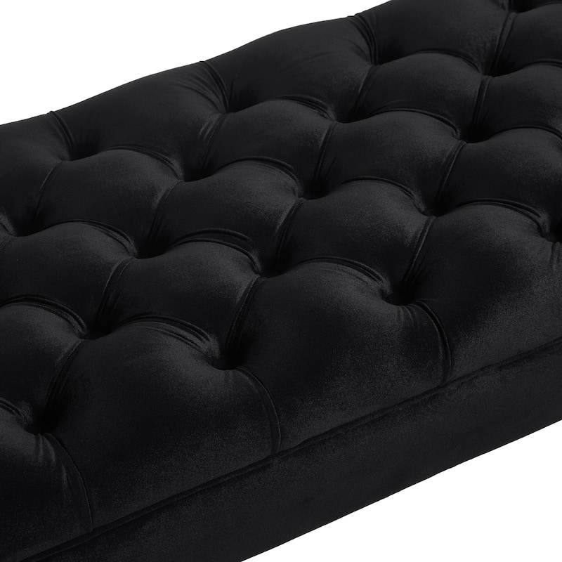 Modern Bench with Tufted Cushionon,Space-Saving Solution for Apartments