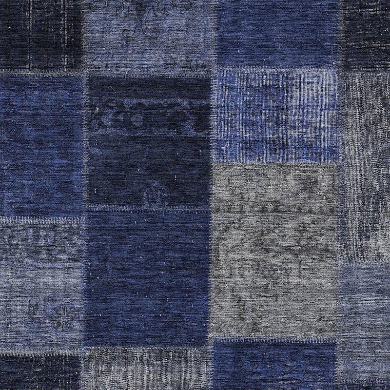 HomeRoots Patchwork Transitional Rectangle Outdoor Rug