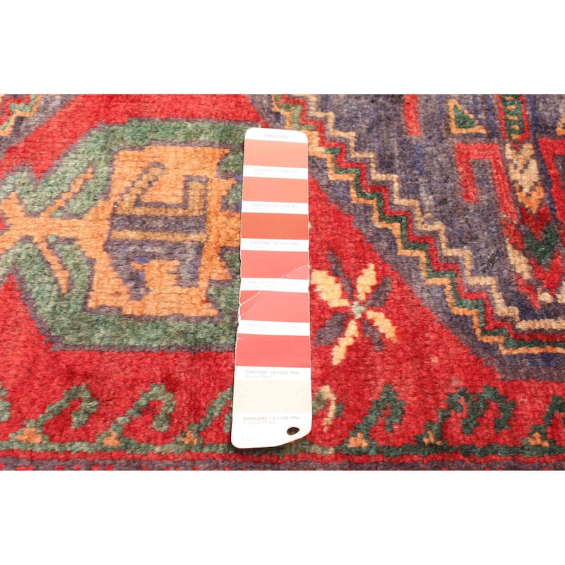 ECARPETGALLERY Hand-knotted Andelz Red Wool Rug - 4'3 x 6'8