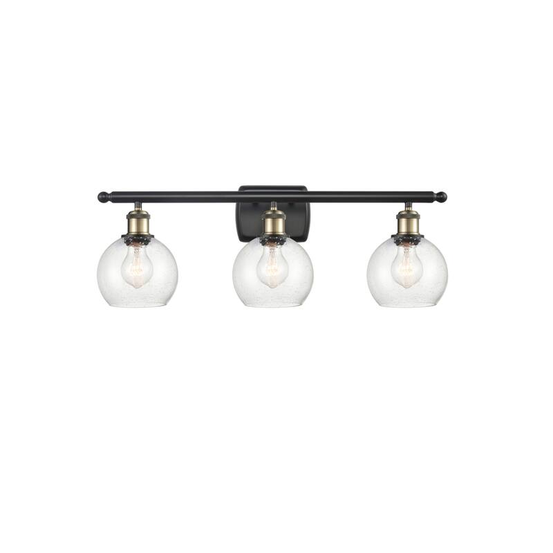 Innovations Lighting 516-3W-10-26 Athens Vanity Athens 3 Light 26" - Black Antique Brass / Seedy