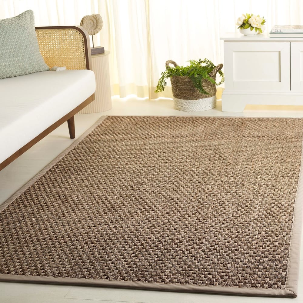 SAFAVIEH Natural Fiber Fita Farmhouse Seagrass Rug