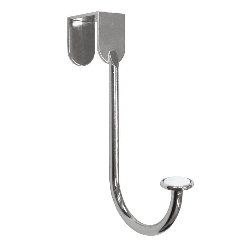 Lumi Home Furnishings Over the door Single Hook - Brushed Nickel - 2-Pack