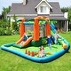 Gymax Inflatable Bounce House Jump Bouncer Kids Water Park Splash Play ...