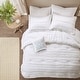 preview thumbnail 3 of 12, Madison Park Celeste 5 Piece Microfiber Ruffled Comforter Set