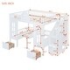preview thumbnail 28 of 26, Full-Over-Full Bunk Bed with Changeable Table , Bunk Bed Turn into Upper Bed and Down Desk