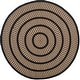 preview thumbnail 32 of 57, SAFAVIEH Handmade Braided Levina Country Rug 6' Round - Beige/Black - Round