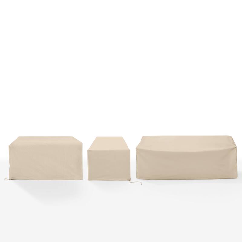 Crosley 3Pc Outdoor Sectional Furniture Cover Set