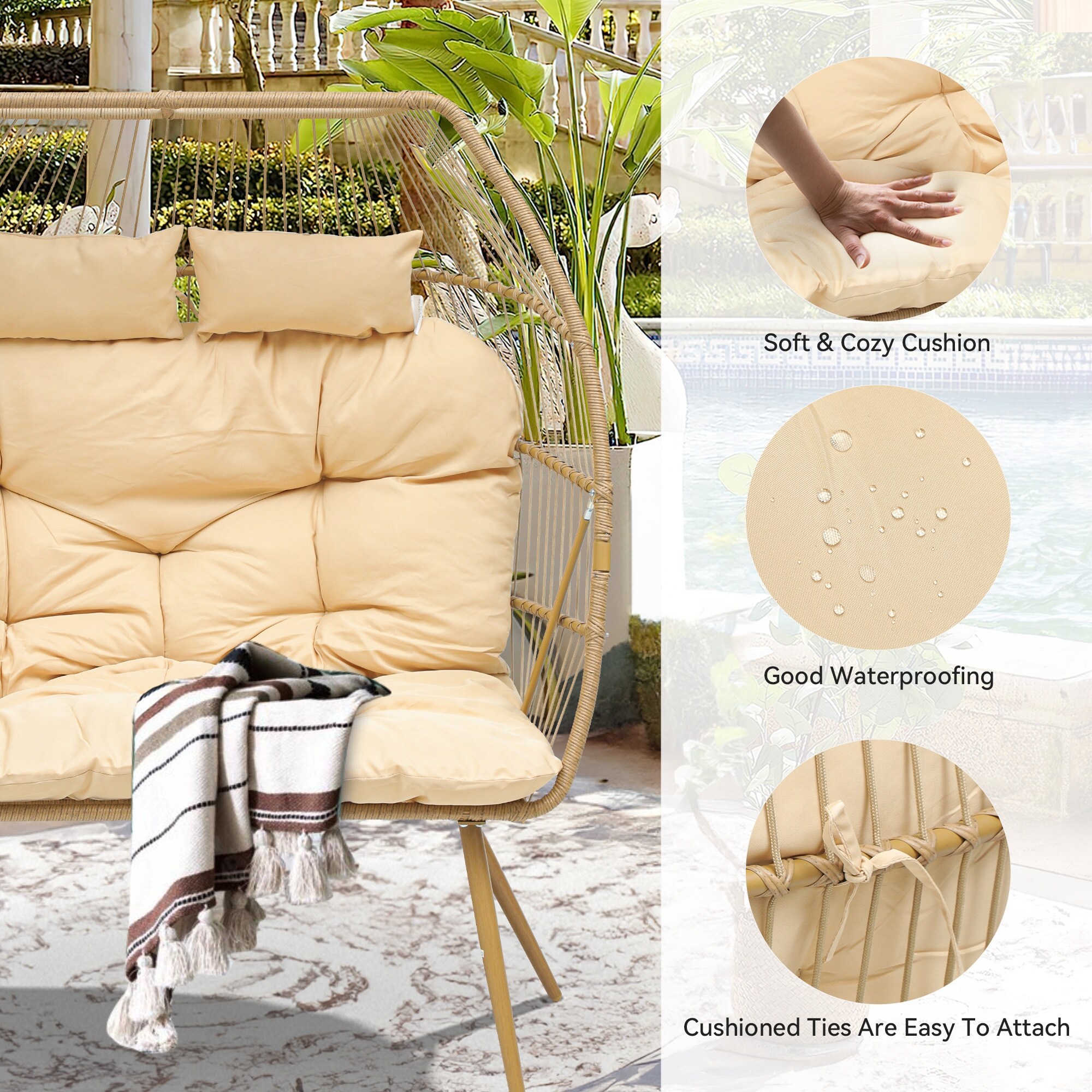 Oversized double clearance chair