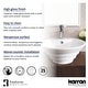 preview thumbnail 5 of 4, Karran Valera 19" Vitreous China Vessel Bathroom Sink in White with Overflow Drain