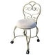 preview thumbnail 16 of 16, Carolina Living Victorian Vanity Stool with Back