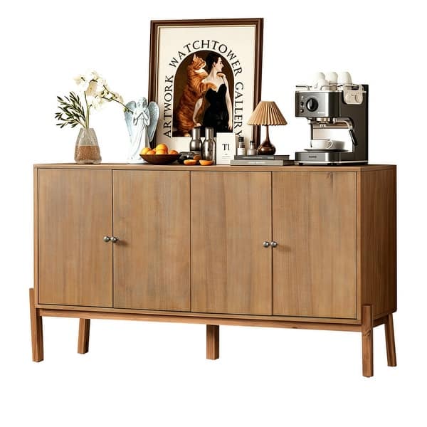 4-Door Sideboard Buffet Cabinet, Mid-Century Modern - Bed Bath & Beyond