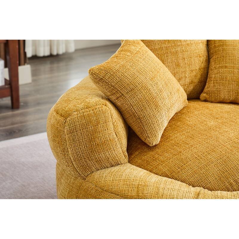 Round Bean Bag Chairs for Soft Chenille Cover