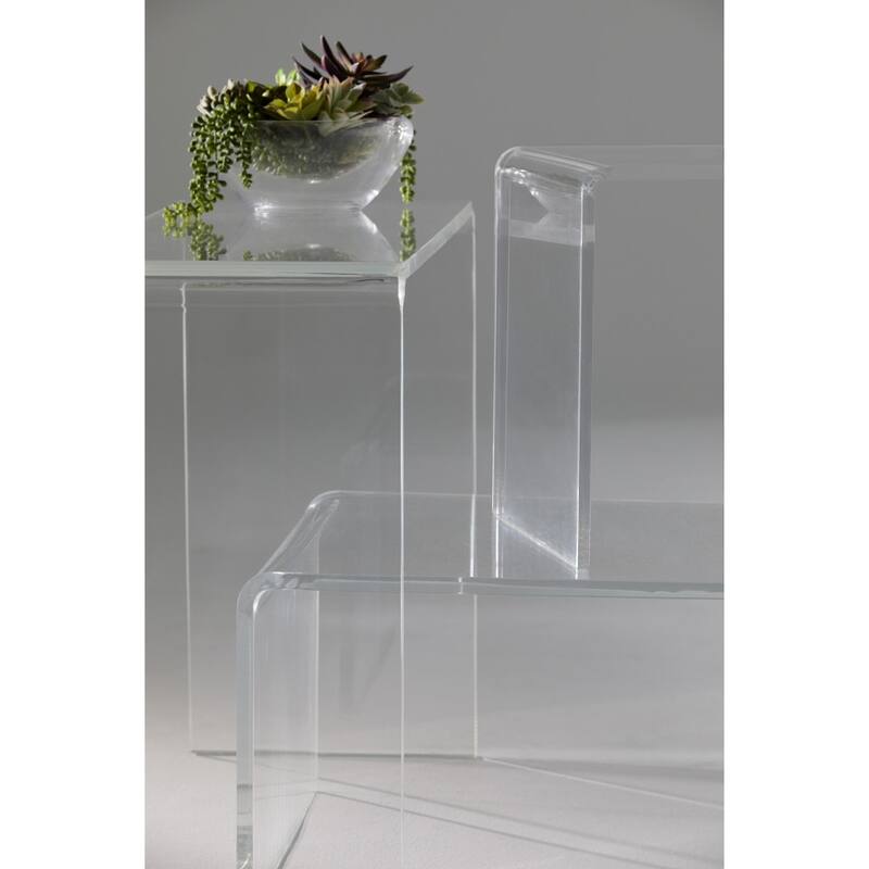 HomeRoots 18" Clear Acrylic End Table - 18.71