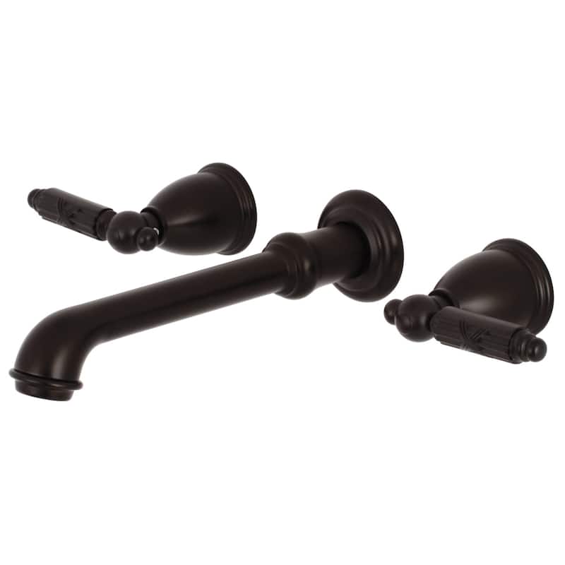Kingston Brass Georgian 3-Hole Wall Mount Roman Tub Faucet - Oil Rubbed Bronze