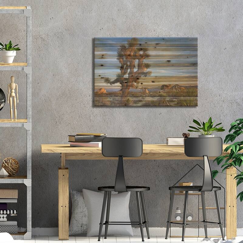Joshua Tree, Joshua Tree National Park, California Print On Wood by Tim Fitzharris - Multi-Color