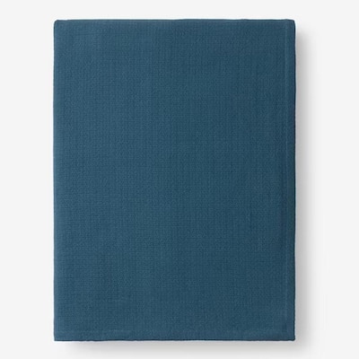Full Size Cotton Weave Cotton Blanket Teal
