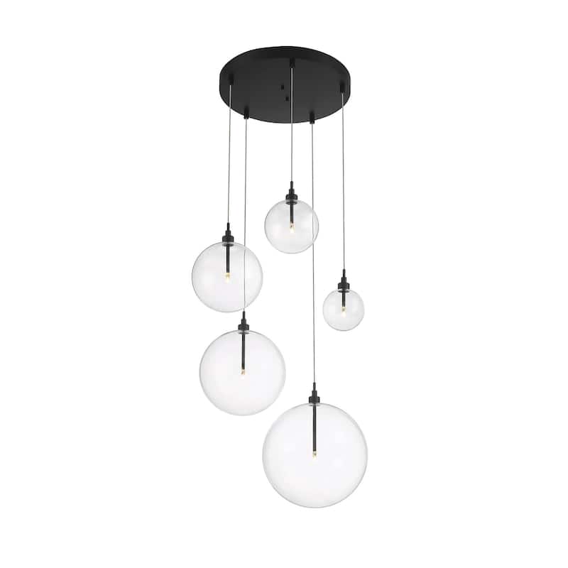 Meridian M10099 5 Light 28" Wide LED Multi Light Pendant
