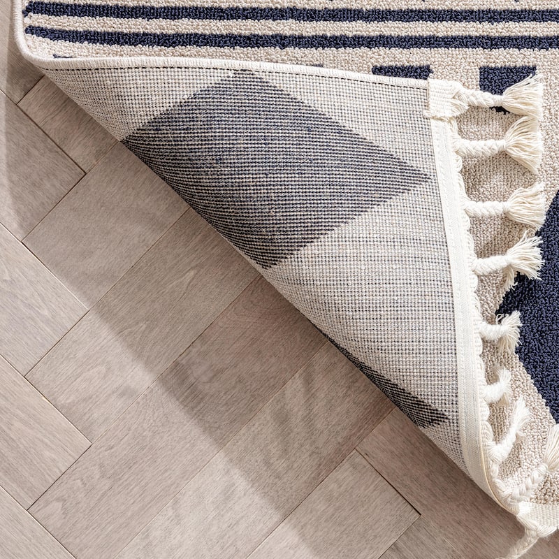 Well Woven Loop De Loop Cruce Geometric Tribal Area Rug