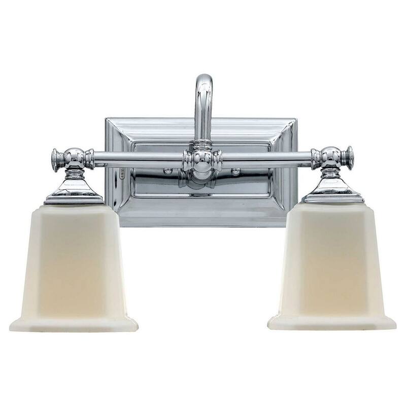 Nicholas 2-Light Bathroom Vanity Light in Polished Chrome - Polished Chrome