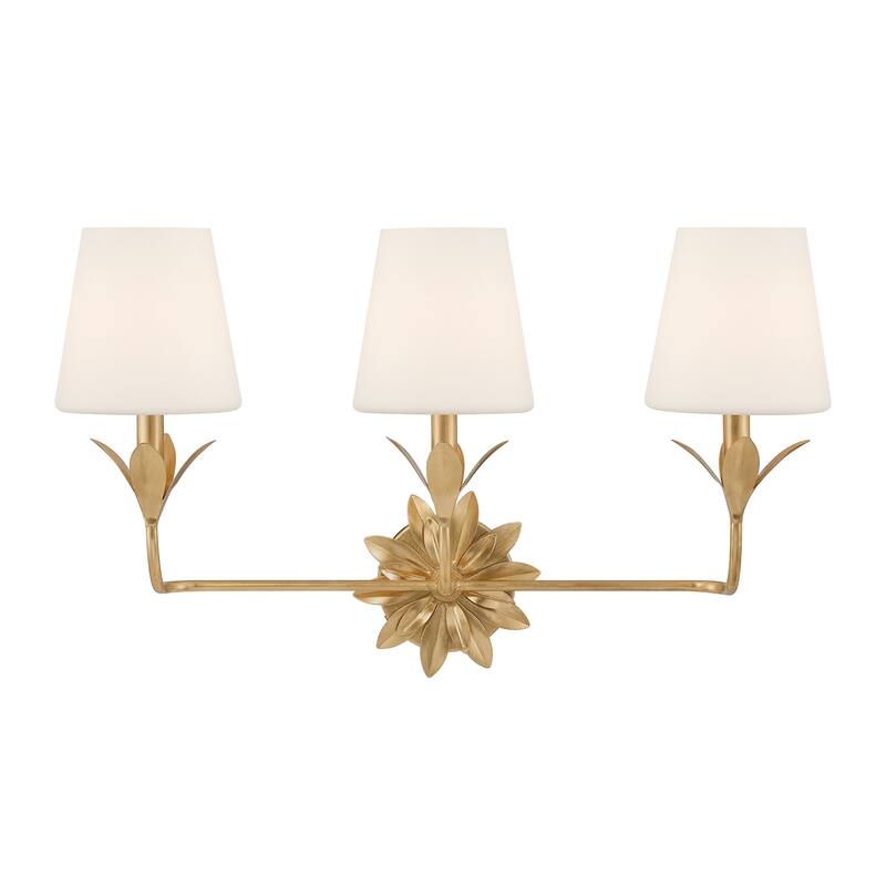 Crystorama Lighting Group 573-OP Broche 3 Light 25" Wide Vanity Light