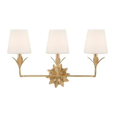 Crystorama Lighting Group 573-OP Broche 3 Light 25" Wide Vanity Light