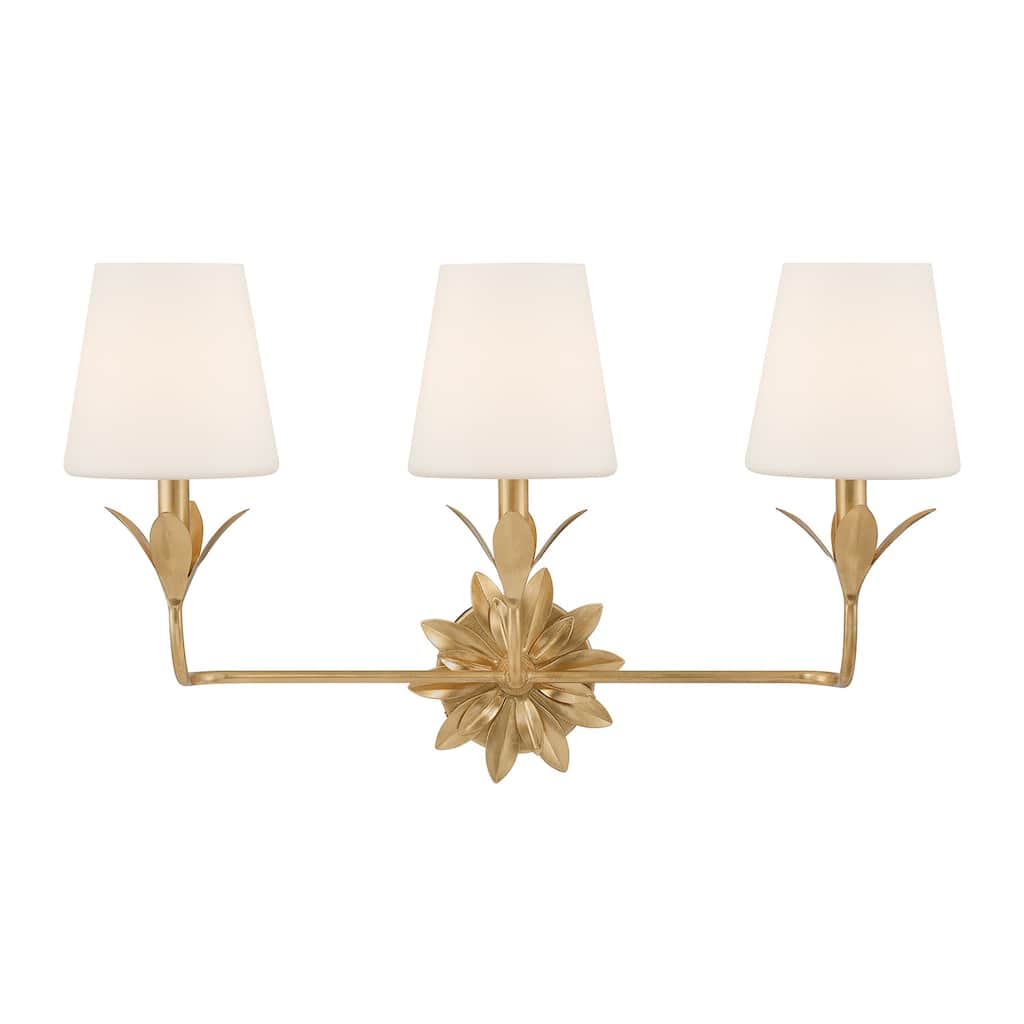 Crystorama Lighting Group 573-OP Broche 3 Light 25" Wide Vanity Light