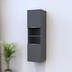 preview thumbnail 7 of 11, Meble Furniture Madera 05 Wall-Mounted Matte Bookcase 13.6W x 13.8D x 47.2H Inches European Modern Design