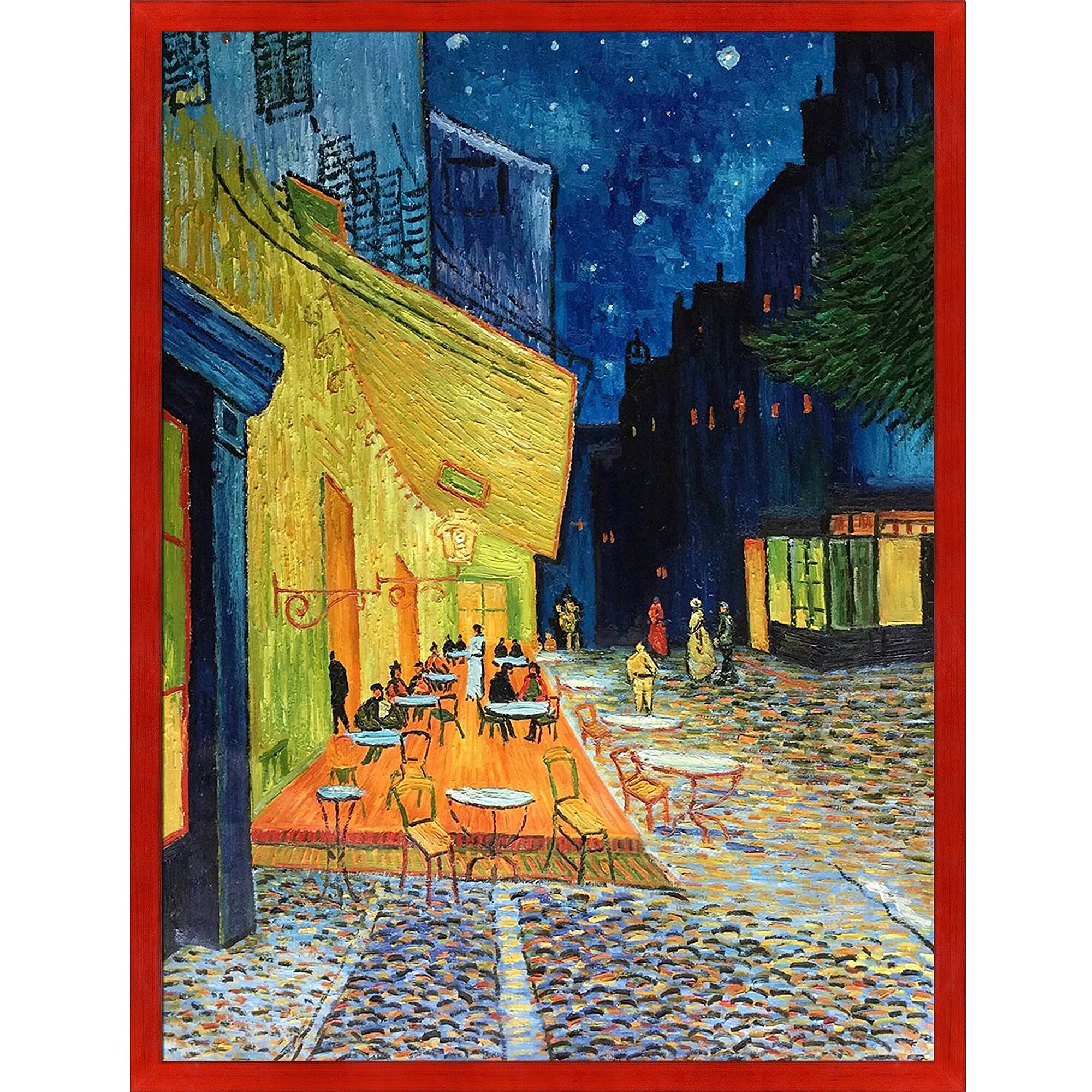 Vincent Van Gogh 'Cafe Terrace at Night' Hand Painted Oil