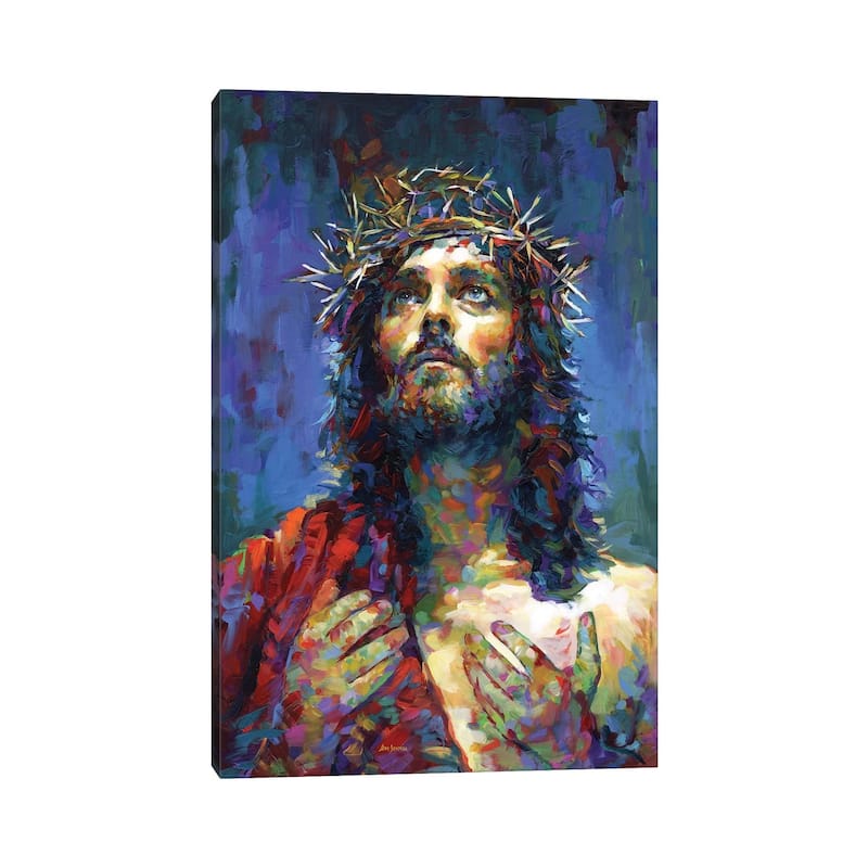 iCanvas "Jesus Christ" by Leon Devenice Canvas Print