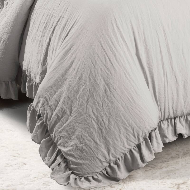 Lush Decor Reyna Ruffled Shabby-chic Comforter Set