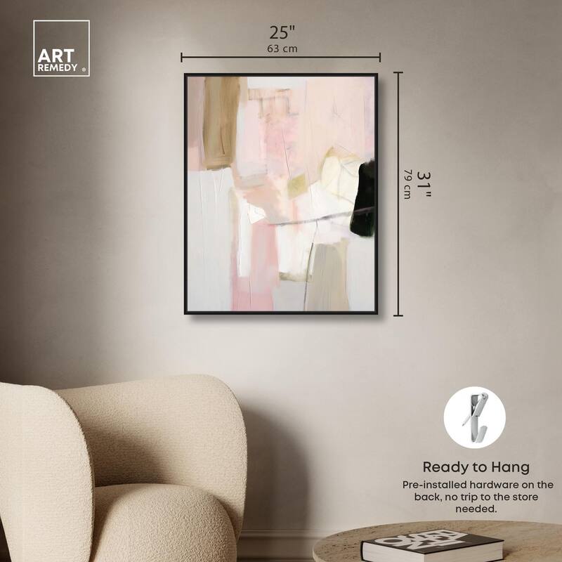 Pistachio Pink II Canvas by Art Remedy