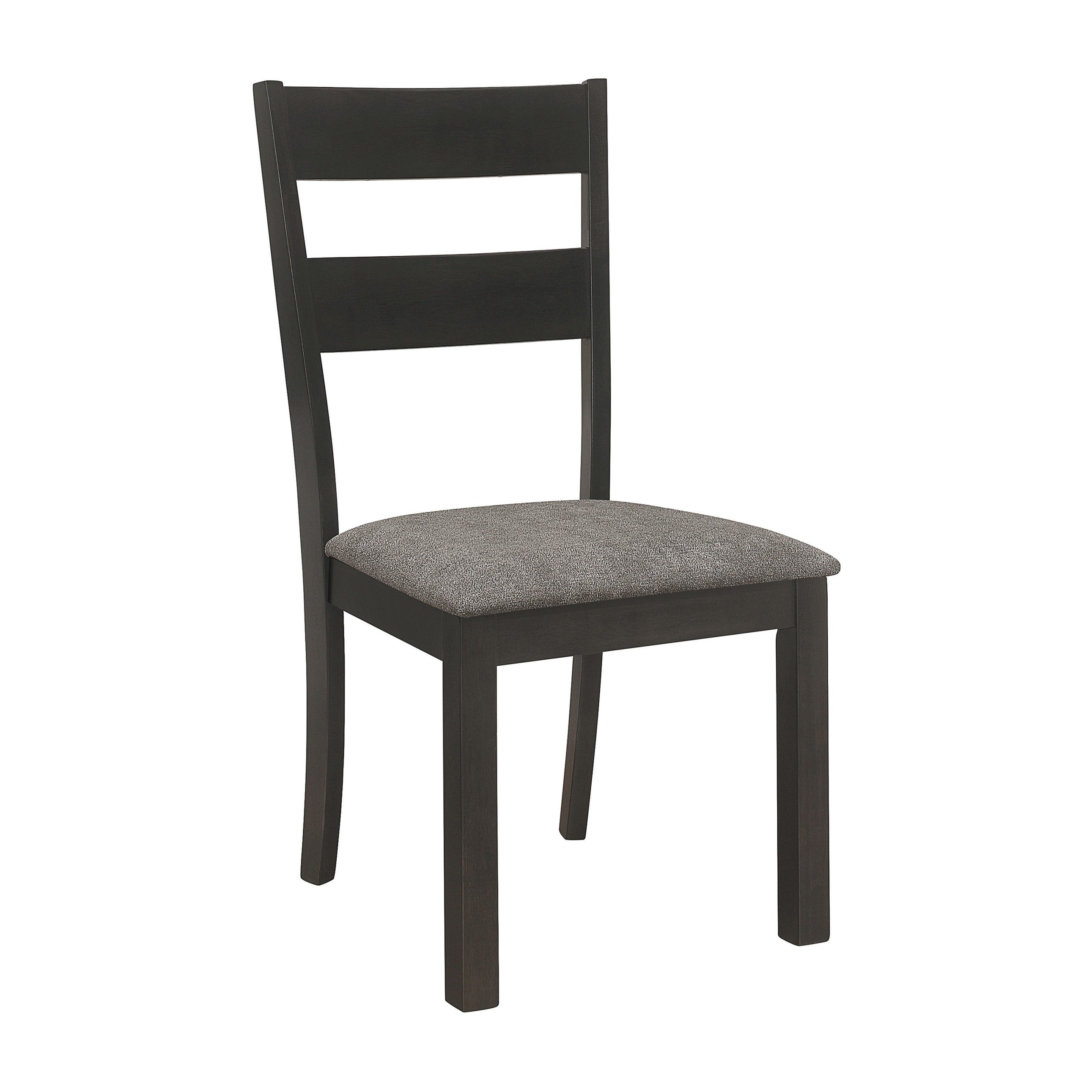 Riley Black and Dark Grey 7 piece Dining Set with Butterfly Leaf
